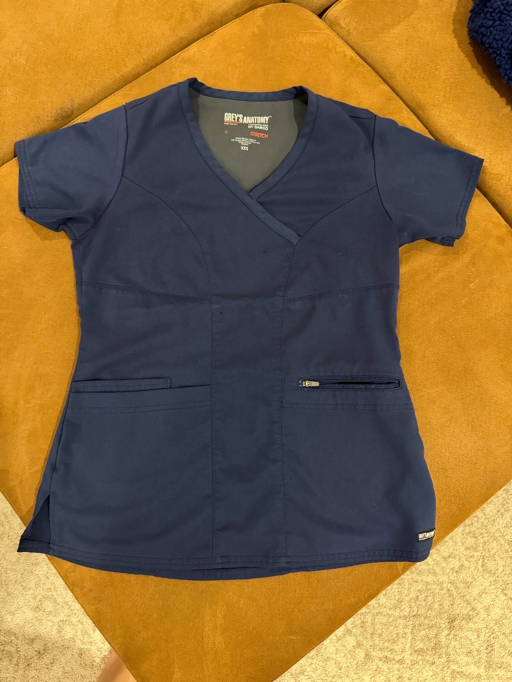 Grey's Anatomy Navy Blue Women's Scrub Top